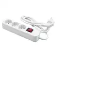 MediaRange MRCS205 base múltiple 1,4 m 3 salidas AC Blanco
