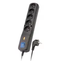 LESTAR LV 530W base múltiple 1,5 m 230 salidas AC Interior Negro