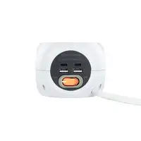 Nanocable Base de 3 enchufes con 4 USB's (2 USB A + 2 USB-C), con interruptor