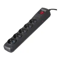 Activejet ACP-5GN 1,5M CZ base múltiple 5 salidas AC Interior Negro