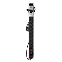 Activejet COMBO Regleta de 12 tomas de corriente 3m negro