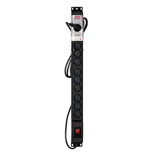 Activejet COMBO Regleta de 12 tomas de corriente 3m negro