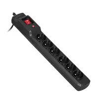 Activejet COMBO 6GN 3M base múltiple 6 salidas AC Interior Negro