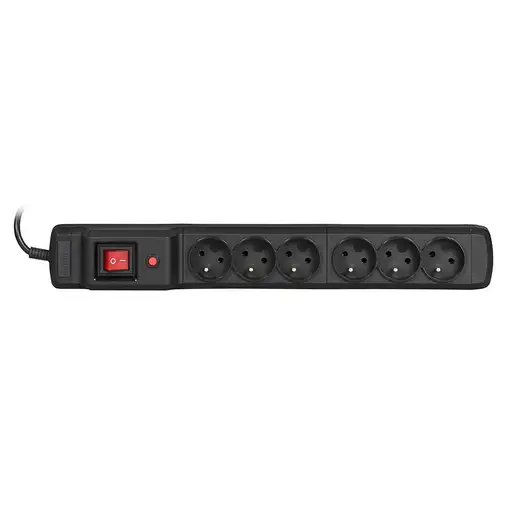 Activejet COMBO 6GN 3M base múltiple 6 salidas AC Interior Negro