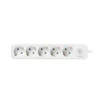 LogiLink LPS246 base múltiple 1,5 m 5 salidas AC Interior Blanco