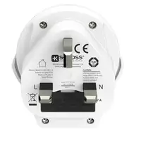 Skross 1.500267 adaptador de enchufe eléctrico Tipo G (RU) Universal Blanco