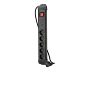 Lanberg SP1-05F-0500-BK base múltiple 5 m 5 salidas AC Interior Negro
