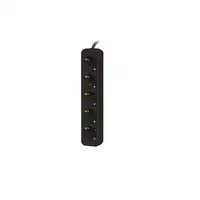 Lanberg PS0-05F-0150-BK base múltiple 1,5 m 5 salidas AC Interior Negro