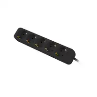 Lanberg PS0-05F-0150-BK base múltiple 1,5 m 5 salidas AC Interior Negro