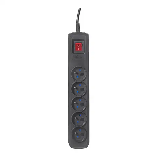 Activejet ACP-5GN 3M CZ base múltiple 5 salidas AC Interior Negro