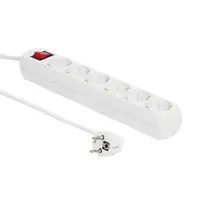 Microconnect GRU0063W base múltiple 3 m 6 salidas AC Interior Blanco