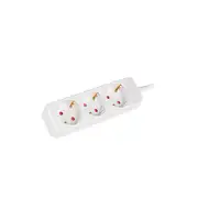 Lanberg PS0-03F-0150-W base múltiple 1,5 m 3 salidas AC Interior Blanco