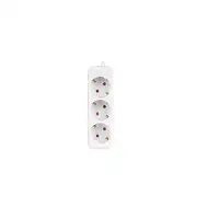 Lanberg PS0-03F-0150-W base múltiple 1,5 m 3 salidas AC Interior Blanco