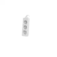 Lanberg PS0-03E-0300-W base múltiple 3 m 3 salidas AC Interior Blanco