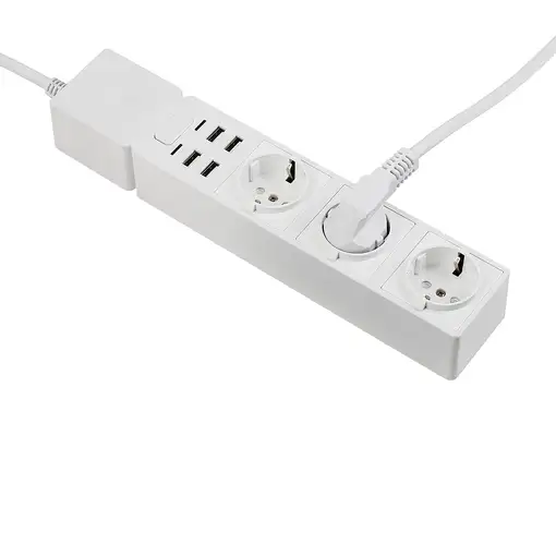 Edimax SP-1123WT base múltiple 1,5 m 3 salidas AC Interior Blanco