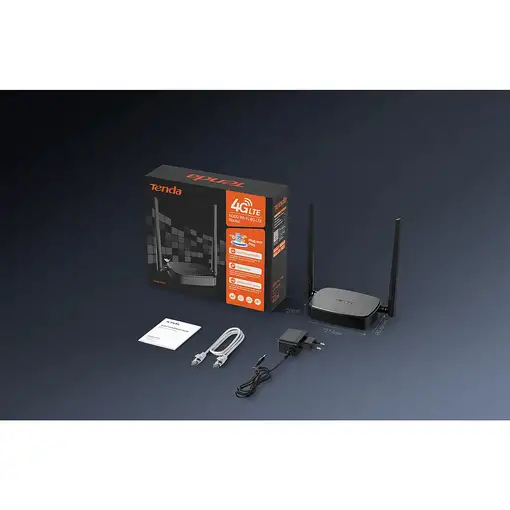 Tenda 4G05 router inalámbrico Ethernet rápido Banda única (2,4 GHz) Negro