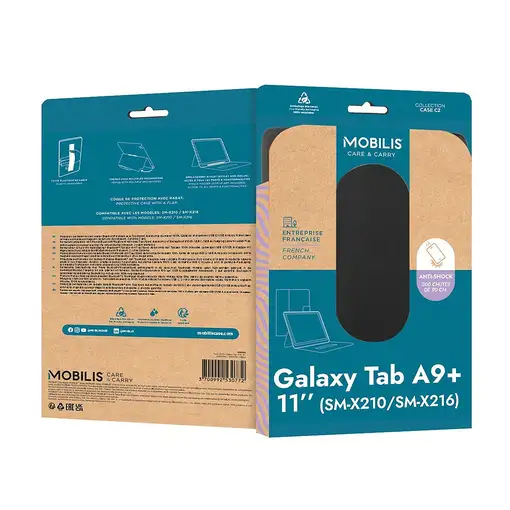 Mobilis 029034 funda para tablet 27,9 cm (11") Folio Negro