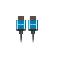 Lanberg CA-HDMI-22CU-0010-BK cable HDMI 1 m HDMI tipo A (Estándar) Negro, Azul