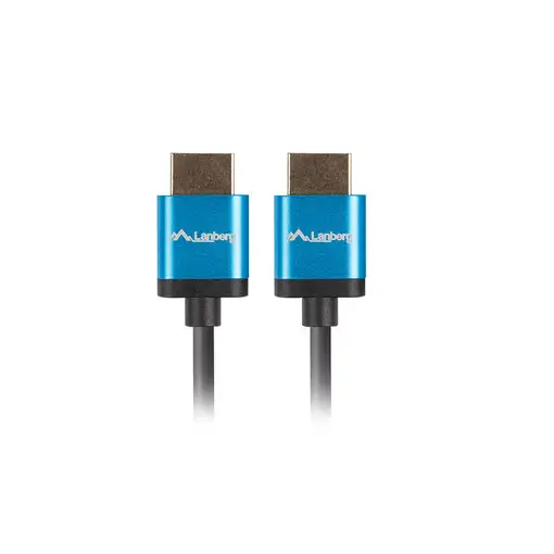 Lanberg CA-HDMI-22CU-0010-BK cable HDMI 1 m HDMI tipo A (Estándar) Negro, Azul
