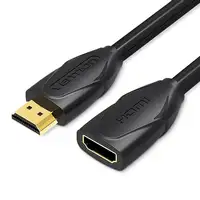 Vention Cable Alargador HDMI VAA-B06-B200/ HDMI Macho - HDMI Hembra/ 2m/ Negro