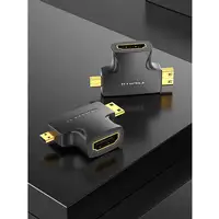 Vention Adaptador HDMI 2 en 1 AGFB0/ HDMI Hembra a Micro HDMI Macho - Mini HDMI Ma