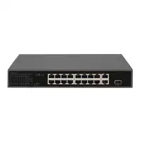 Digitus Conmutador PoE Fast Ethernet de 16 puertos, 2 enlaces ascendentes Gigabit