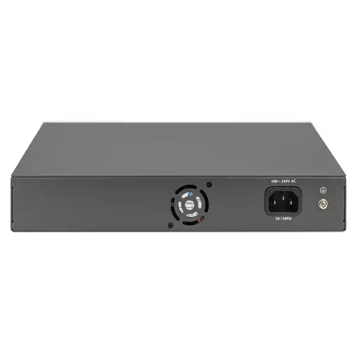 Digitus Conmutador PoE Fast Ethernet de 16 puertos, 2 enlaces ascendentes Gigabit