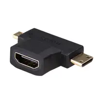 Akyga AK-AD-23 cambiador de género para cable HDMI miniHDMI / microHDMI Negro