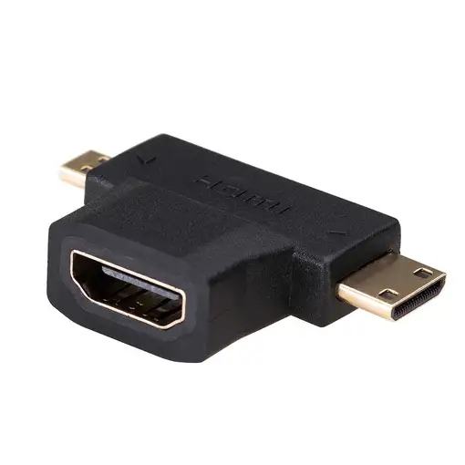 Akyga AK-AD-23 cambiador de género para cable HDMI miniHDMI / microHDMI Negro