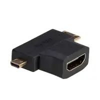 Akyga AK-AD-23 cambiador de género para cable HDMI miniHDMI / microHDMI Negro