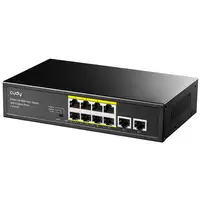 Cudy FS1010P switch Fast Ethernet (10/100) Energía sobre Ethernet (PoE) Negro