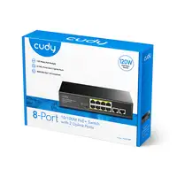Cudy FS1010P switch Fast Ethernet (10/100) Energía sobre Ethernet (PoE) Negro