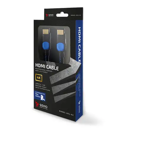 Savio GCL-02 cable HDMI 1,8 m HDMI tipo A (Estándar) Negro, Azul
