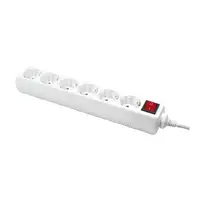 LogiLink LPS202 base múltiple 1,5 m 6 salidas AC Blanco