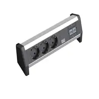 Bachmann Desk 1 base múltiple 3 salidas AC Negro