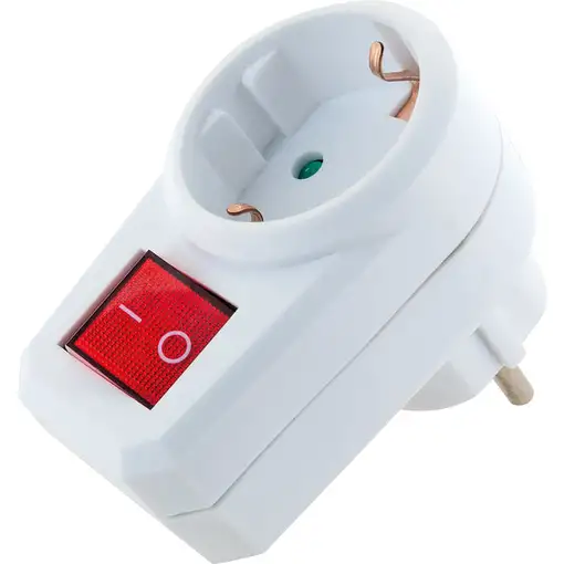 Schwaiger STVT1000 adaptador de enchufe eléctrico Tipo F Blanco