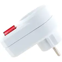 Schwaiger STVT1000 adaptador de enchufe eléctrico Tipo F Blanco