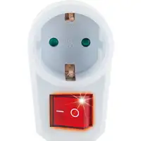 Schwaiger STVT1000 adaptador de enchufe eléctrico Tipo F Blanco