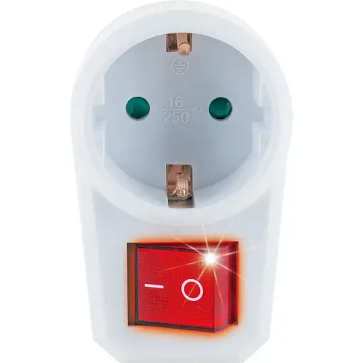 Schwaiger STVT1000 adaptador de enchufe eléctrico Tipo F Blanco