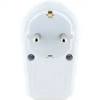 Schwaiger STVT1000 adaptador de enchufe eléctrico Tipo F Blanco