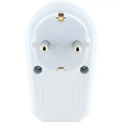 Schwaiger STVT1000 adaptador de enchufe eléctrico Tipo F Blanco