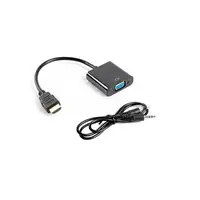 Lanberg AD-0017-BK adaptador de cable de vídeo 0,2 m VGA (D-Sub) HDMI tipo A (Está