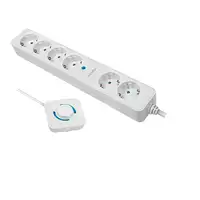 LogiLink LPS271 base múltiple 1,5 m 6 salidas AC Interior Blanco