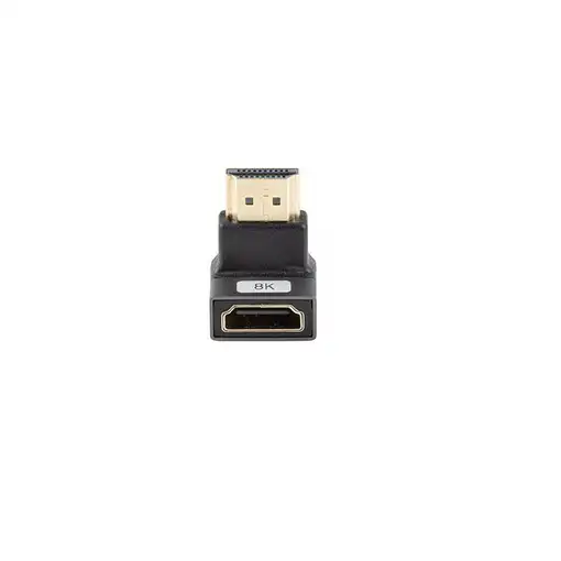 Lanberg AD-HDMI-07 adaptador de cable de vídeo HDMI tipo A (Estándar) Negro, Plata