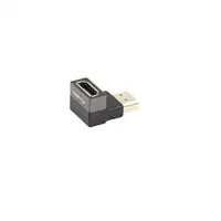 Lanberg AD-HDMI-07 adaptador de cable de vídeo HDMI tipo A (Estándar) Negro, Plata