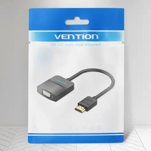 Vention Convertidor 42154/ HDMI Macho a VGA Hembra/ 15cm/ Negro