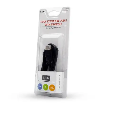 Savio CL-132 cable HDMI 1 m HDMI tipo A (Estándar) Negro