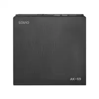 Savio AK-59 External slim CD/DVD Recorder R/RW - USB-C/USB-A black unidad de disco