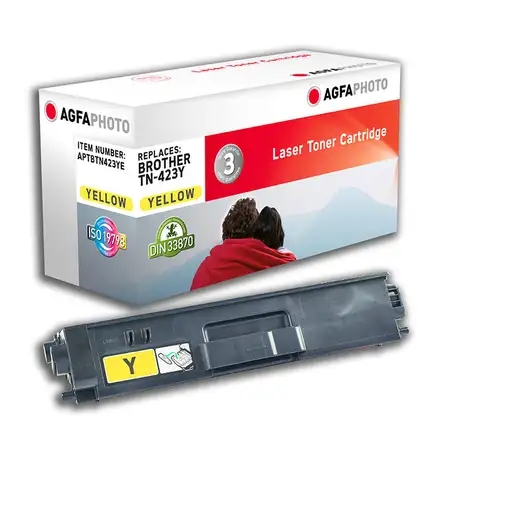 AgfaPhoto APTBTN423YE cartucho de tóner 1 pieza(s) Compatible Amarillo