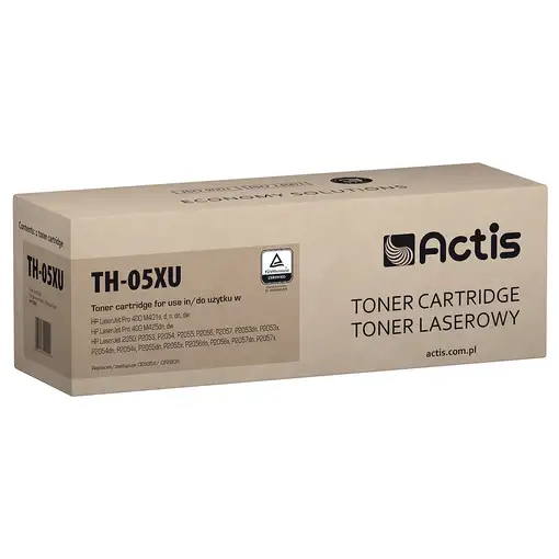 Actis TH-05XU Tóner universal para impresoras HP, Recambio HP 05X CE505X, CF280X,